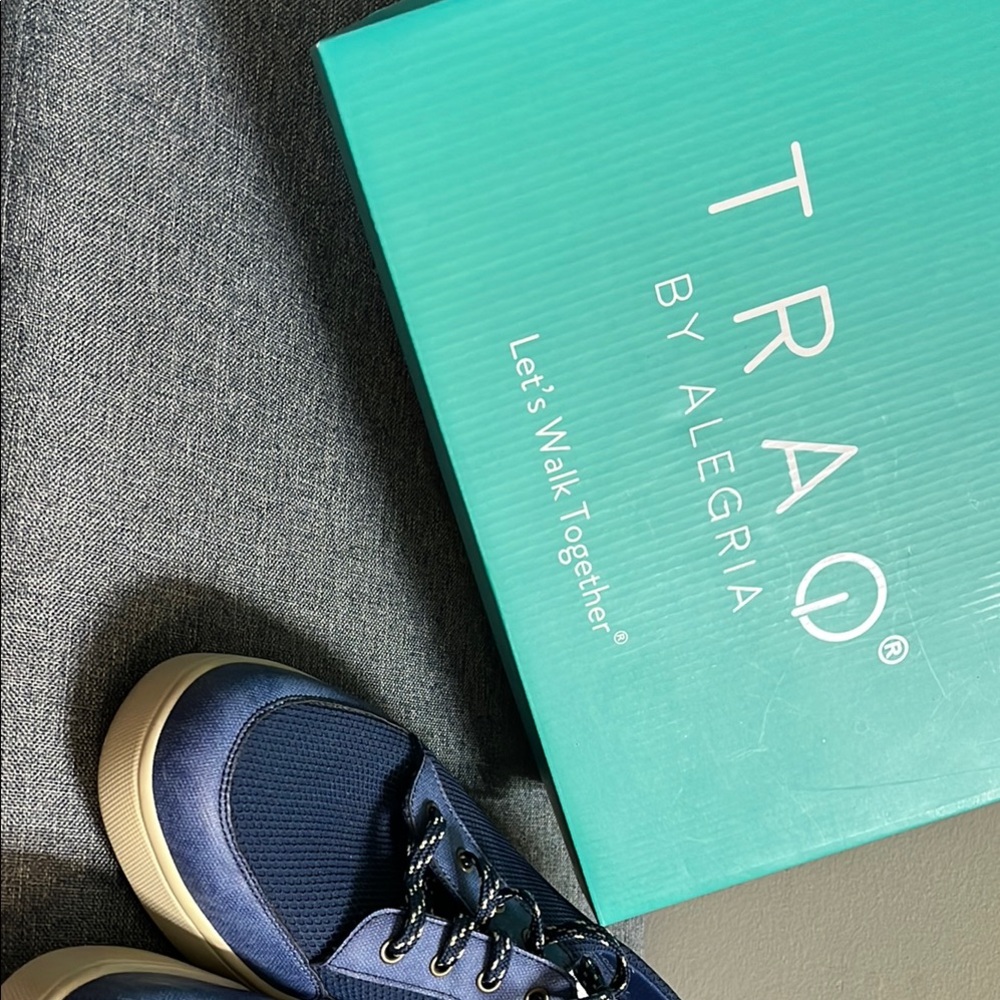Traq by Alegria Blue Casual Sneakers